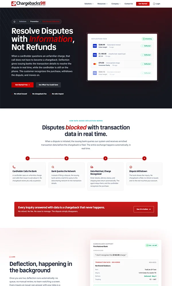 Data-Based Deflection page
