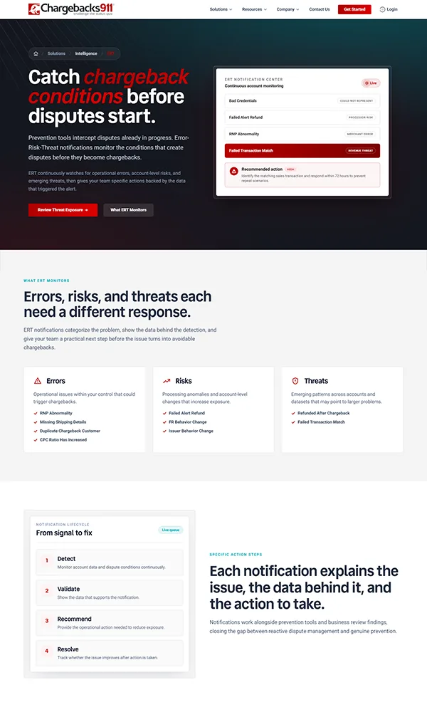 Enterprise Risk Tracking page