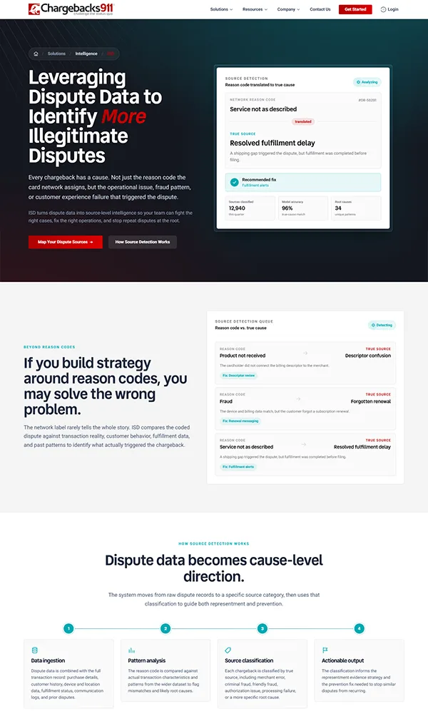 Instant Source Detection page